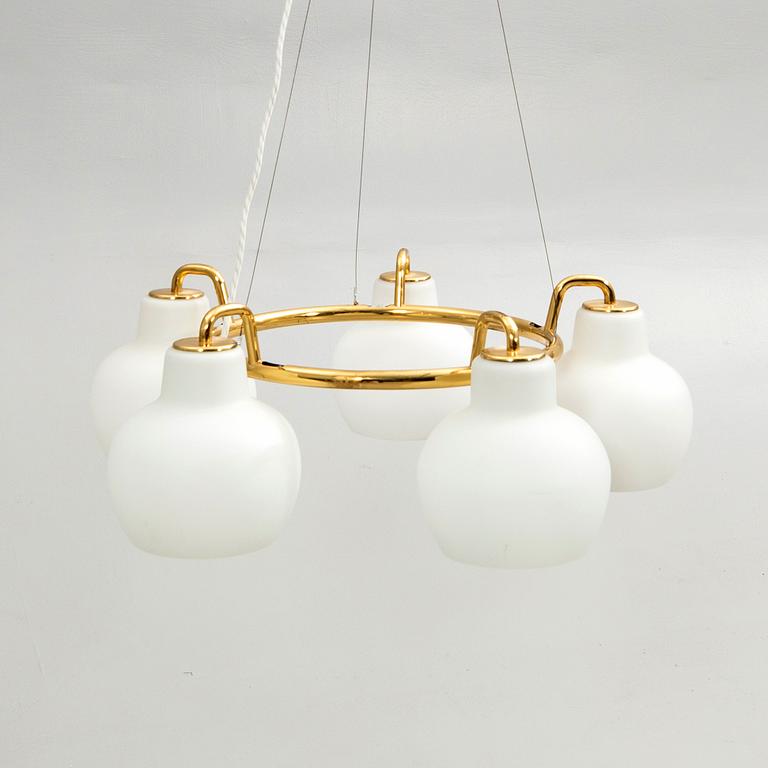 Vilhelm Lauritzen, Ceiling lamp, "VL Ring Crown 5", Louis Poulsen, Denmark.