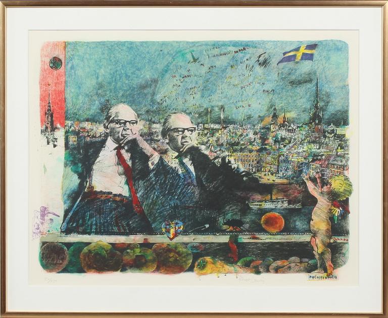 BENGT LANDIN, färglitografi, signerad och numrerad 20/250.