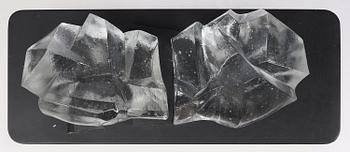 Edvin Öhrström, a cast glass sculpture, Lindshammar Glassworks.
