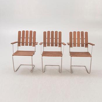 Artur Lindqvist, trädgårdsstolar, 3 st, "A2 M", Grythyttan, 1900-talets andra hälft.