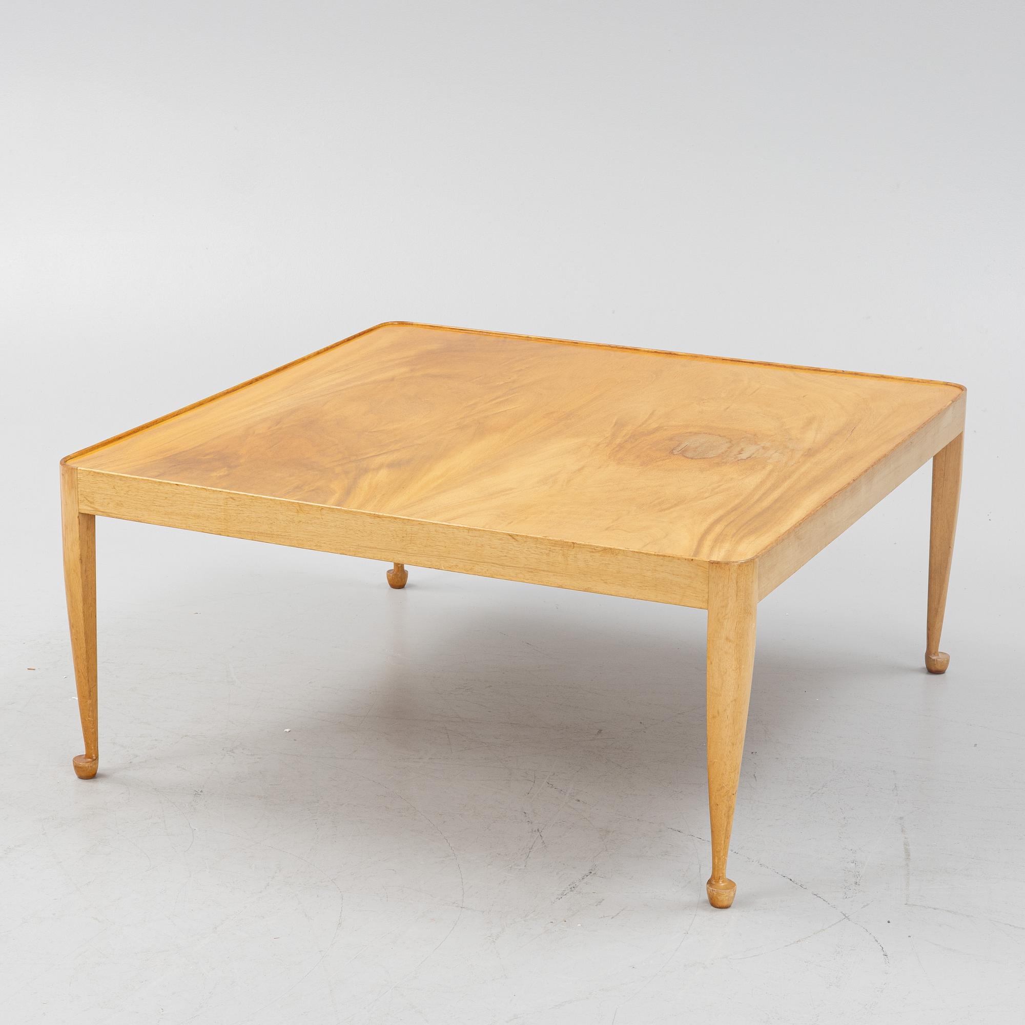 Josef Frank, a 'Diplomat' veneered coffee table, Firma Svenskt Tenn, prior to 1985.