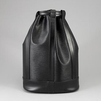 LOUIS VUITTON, a 'Randonne' black Epi bag.