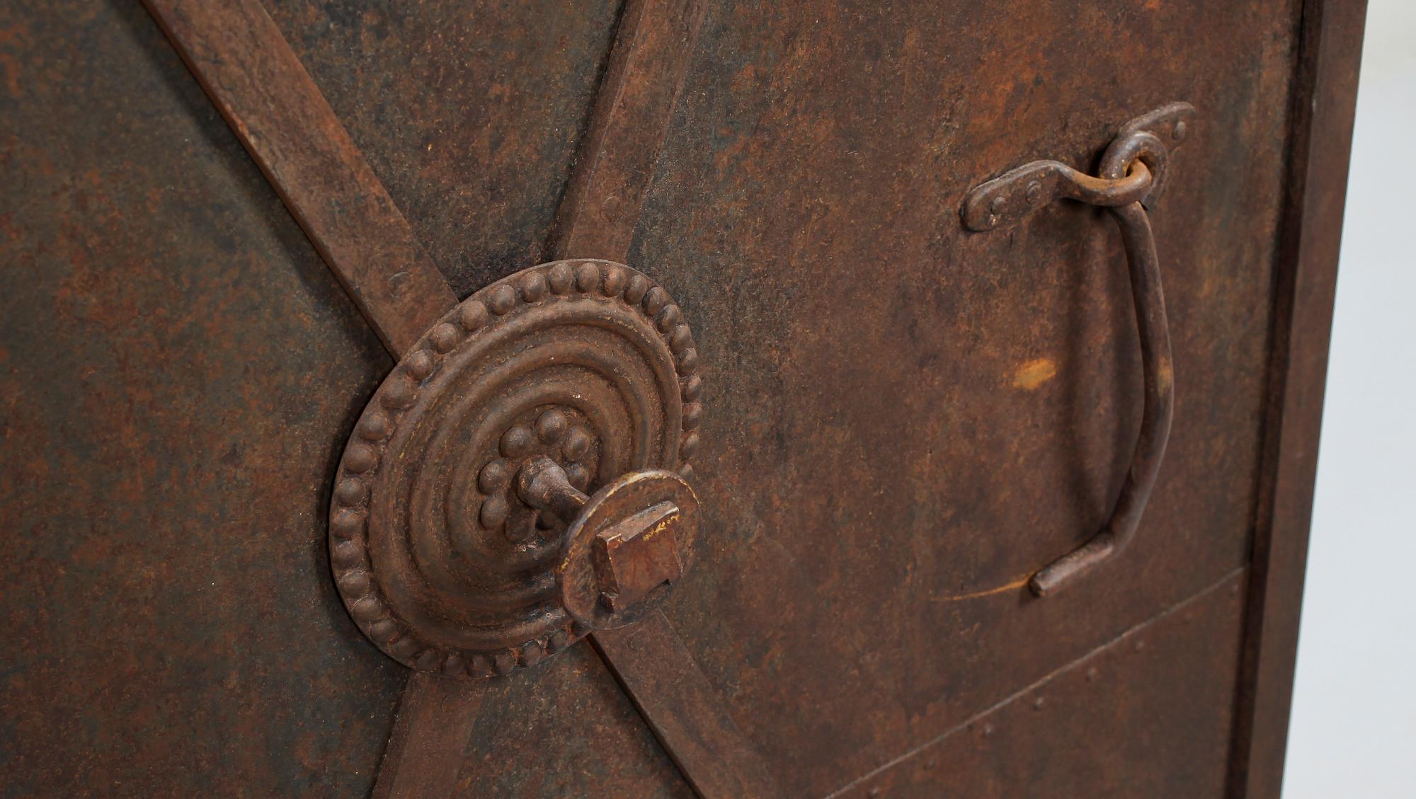 A 19th century metal and cast iron door.