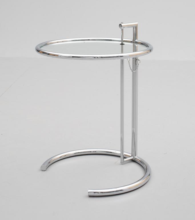 SERVERINGSBORD, glas, metall, efter Eileen Gray.