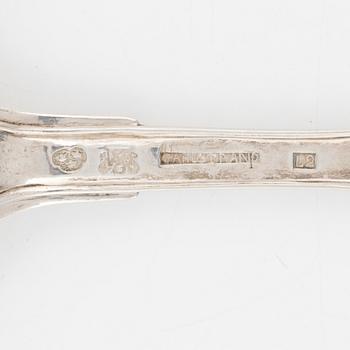 A set of  Silver Spoons, including Andreas Isberg, Skänninge 1814 (8 pieces).