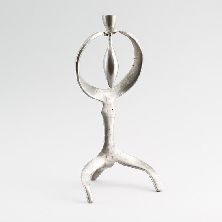 LJUSSTAKE, tenn, Rolf Svedberg, monogramsignerad.