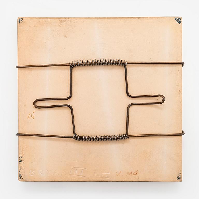 Rut Bryk, relief, stoneware, signed BRYK.