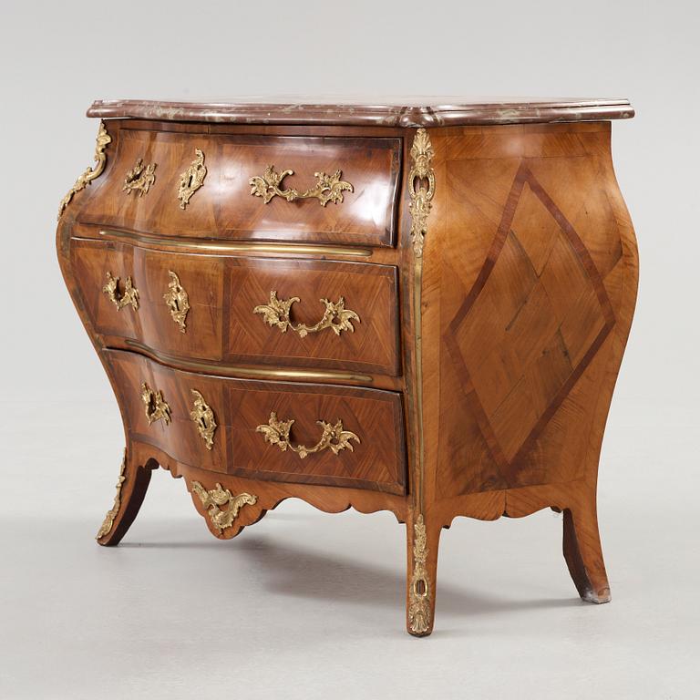 A Swedish Rococo 18th century commode by G. Foltiern.