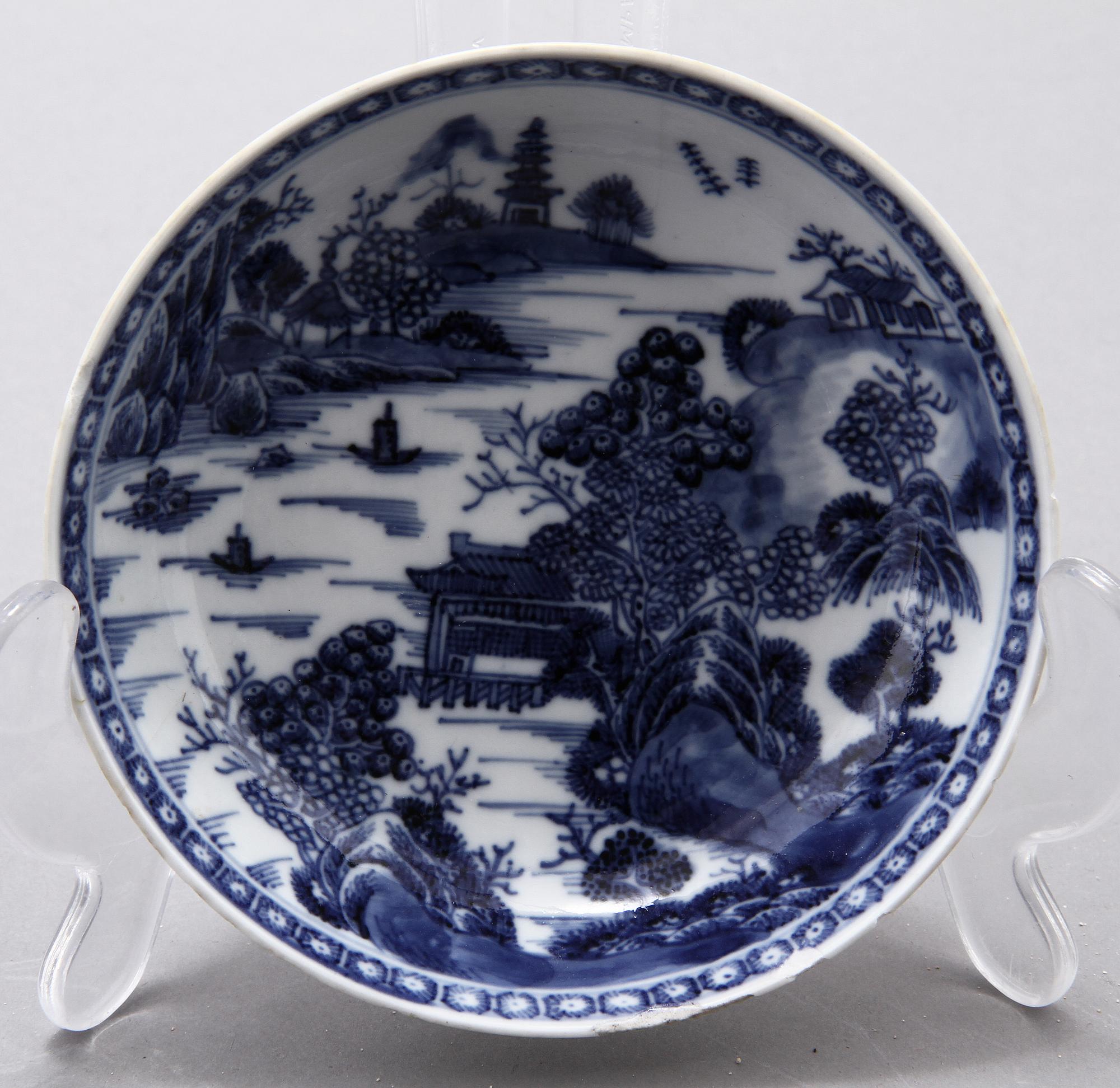 PARTI PORSLIN, 10 delar, Kina, 1700-tal.
