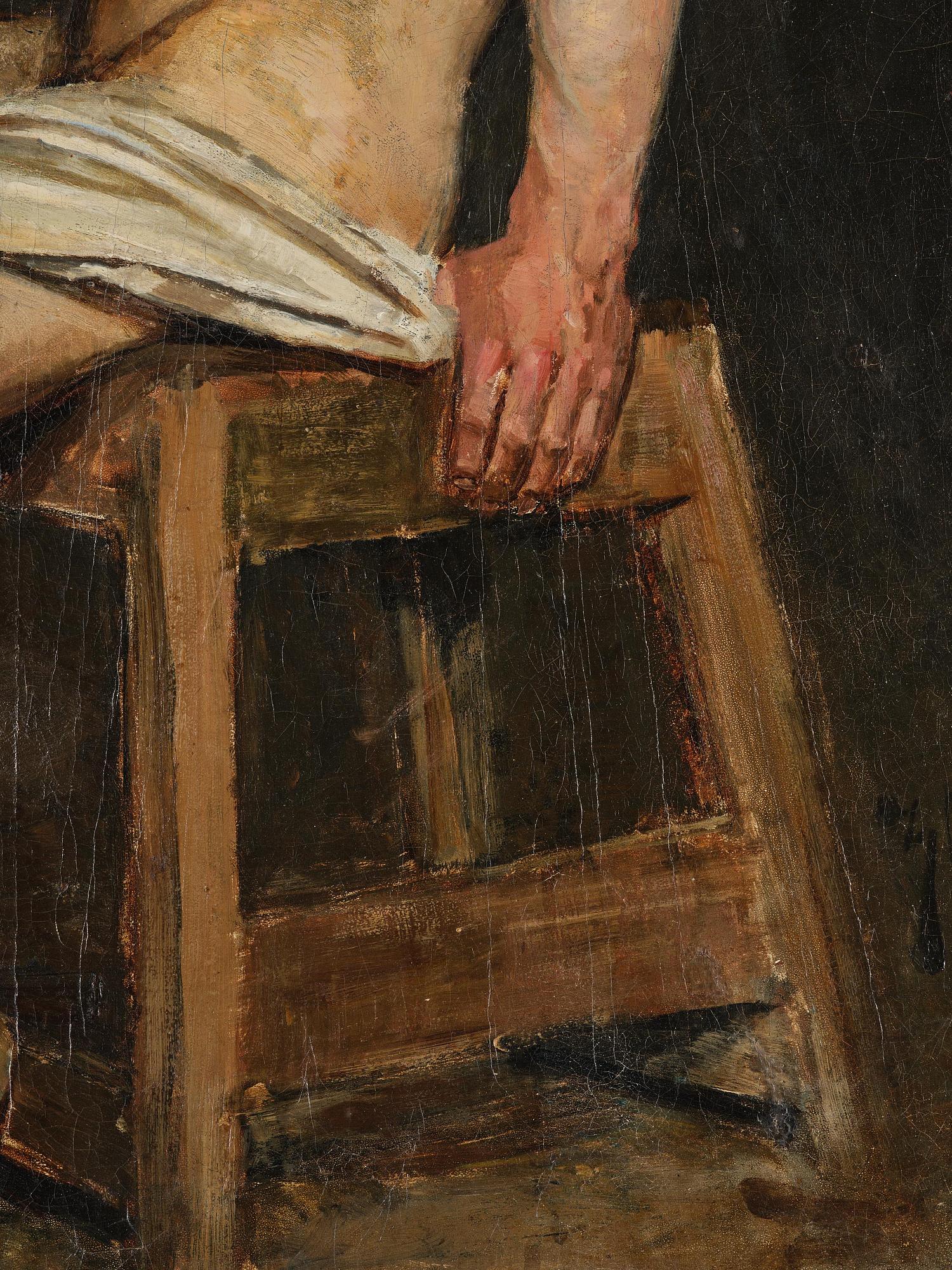 Anders Zorn, The model Skald, academy janitor.