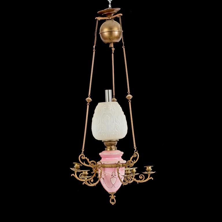 TAKFOTOGENLAMPA, omkring 1900. Höjd ca 55cm.