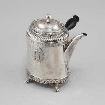 KANNA, silver, Gustaf Åberg, Jönköping, 1814. Vikt 736 gram.