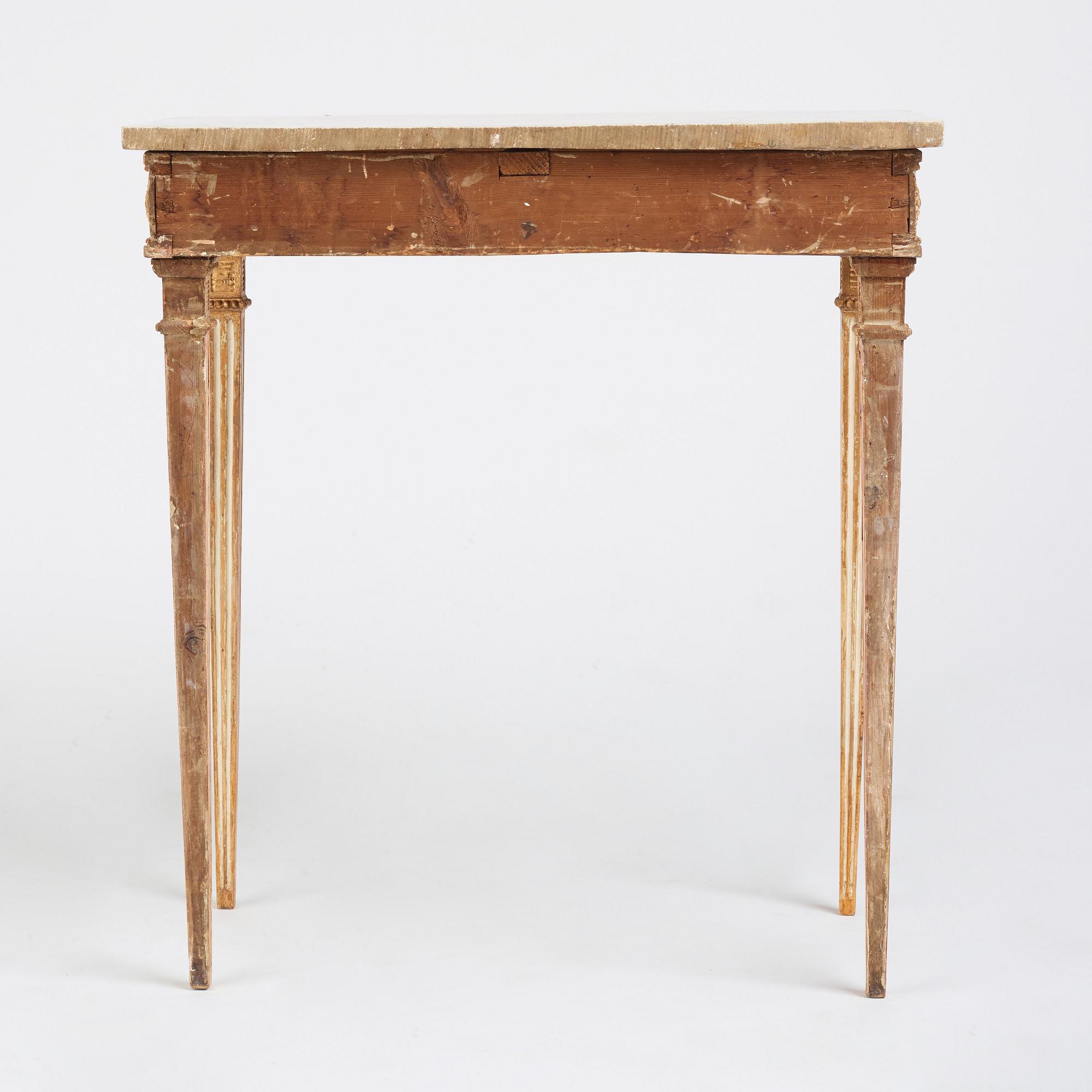 Konsolbord, Stockholmsarbete 1700-talets slut, Sengustavianskt.