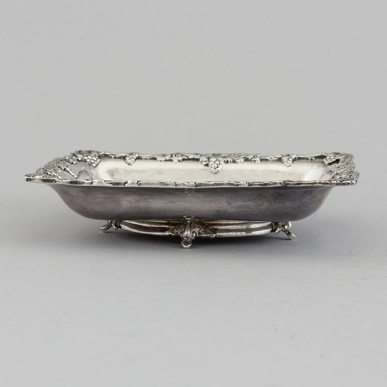 An 19th century silver dish from the Ottoman empire.