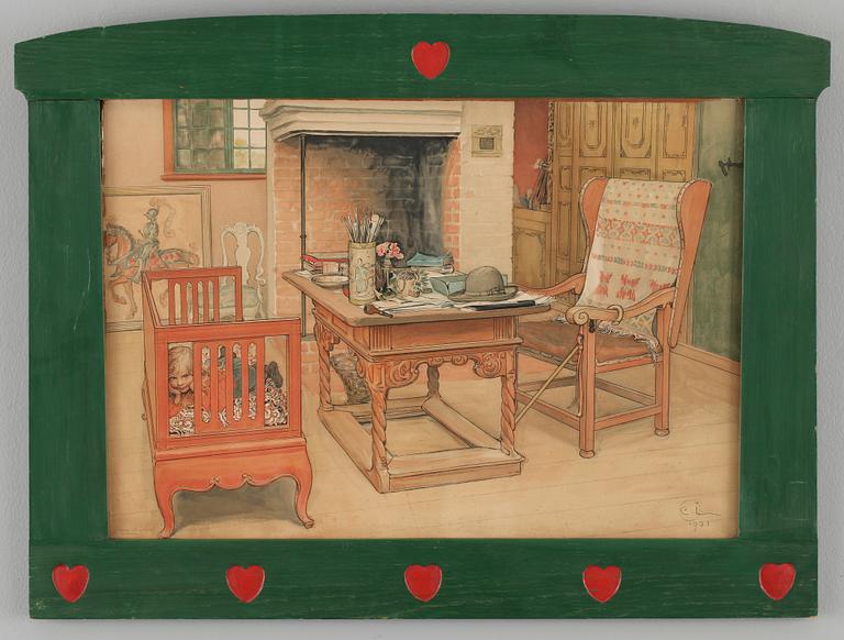 CARL LARSSON, efter, färglitografi utgiven av Idun, Stockholm, signerad i trycket, tidigt 1900-tal.