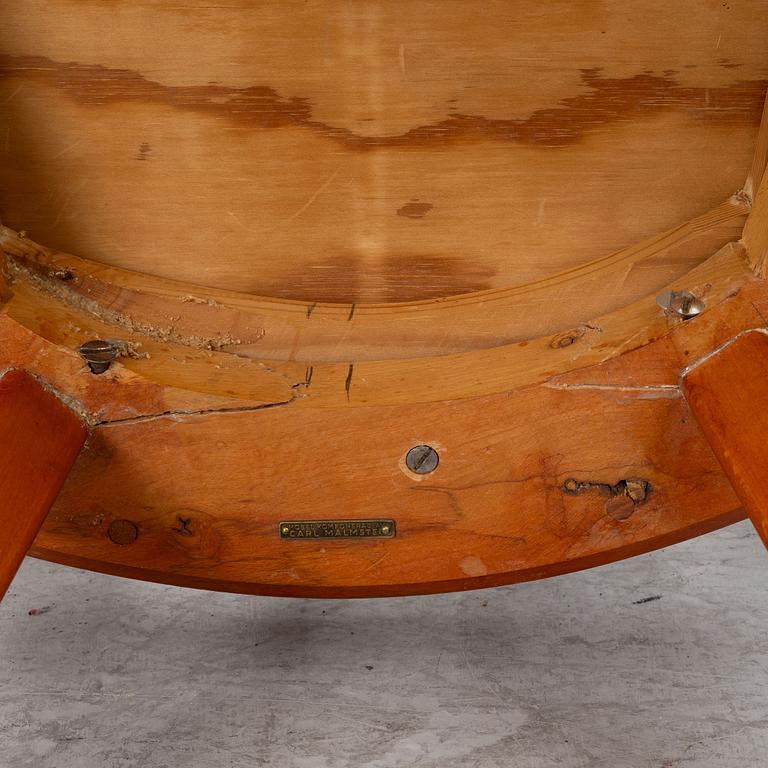 Carl Malmsten, stolar, 4 st, "Pyramid", Åfors Möbelfabrik, 1900-talets mitt.