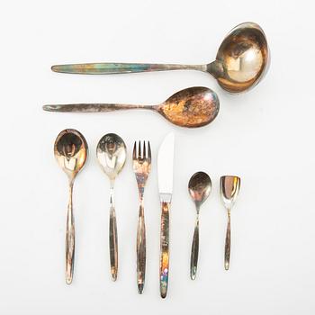 Karl Meyer, bestick, 52 delar, sterlingsilver, Modell 4100, WMF, Geislingen 1950-tal.