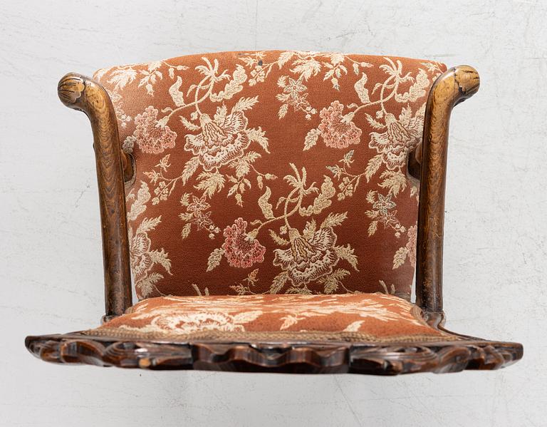 Armchair, Rococo, mid-18th century.