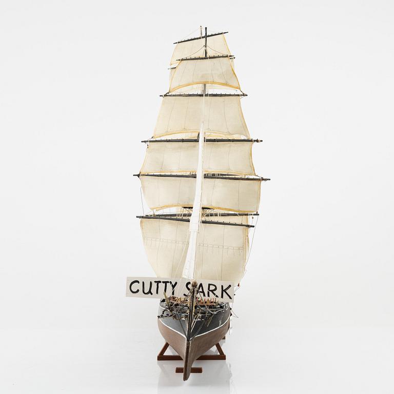 Cutty Sark model ship, latter half of the 20th century.