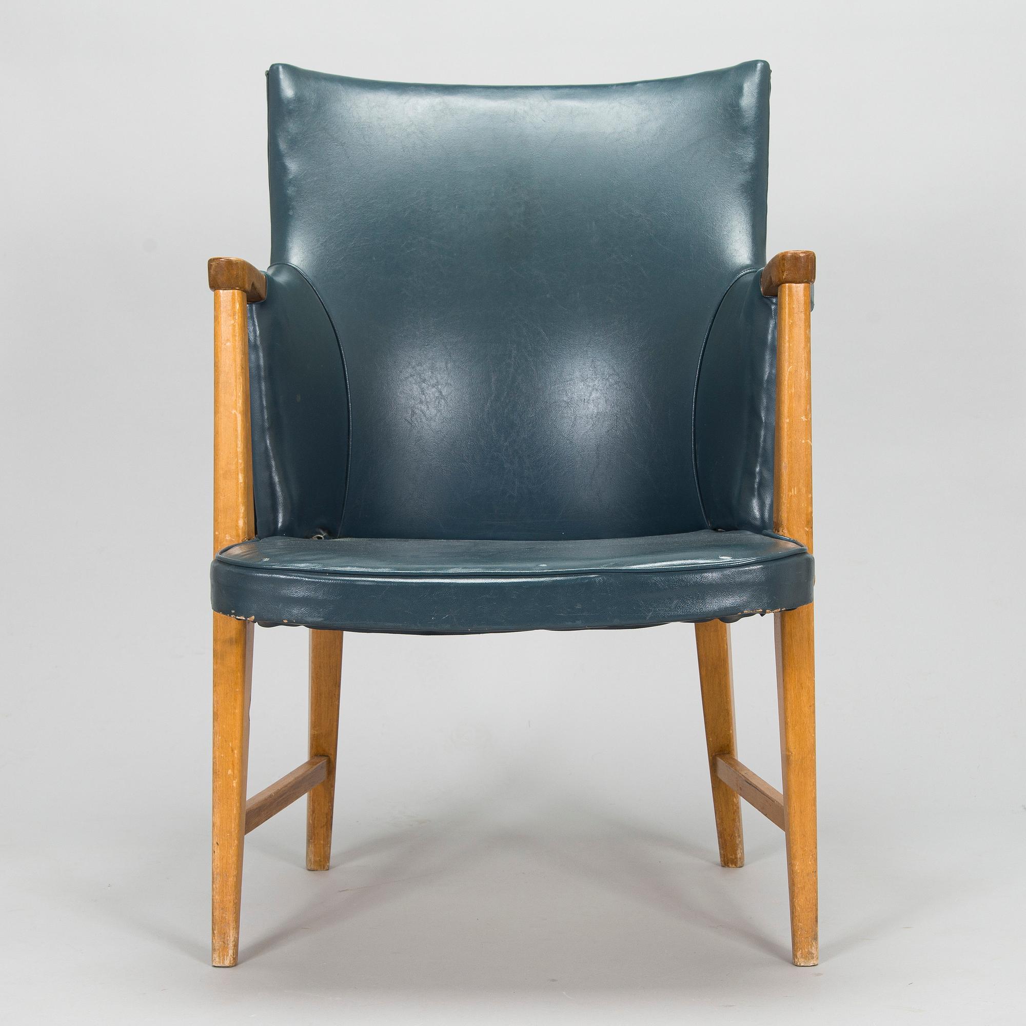 Olof Ottelin, fåtölj, "Kabinett", Oy Stockmann Ab, Kervo Snickerifabrik, 1900-talets mitt.