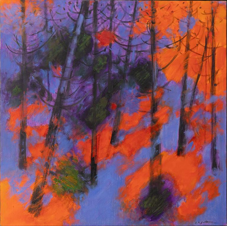 Maurice Élie Sarthou, "Pins brules".