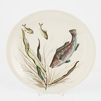 Fiskservis, 25 delar, flintgods, "Fish", Johnson Bros, England.