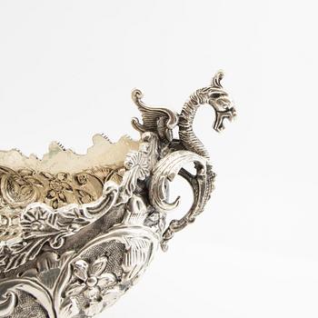 Jardinière 1900-talets första hälft nysilver.