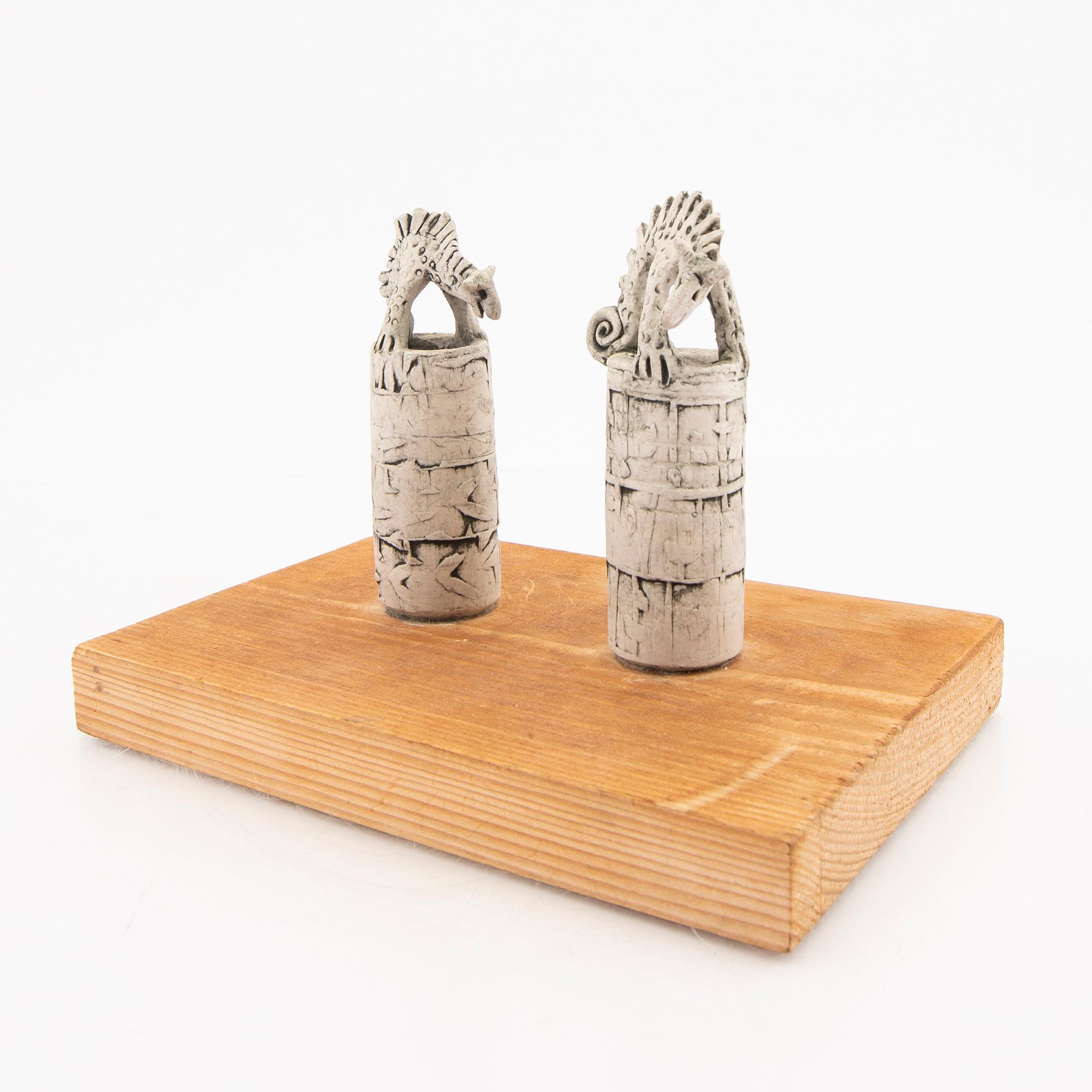 Astrid Anderberg, a ceramic sculpture signed  and dated 77.
