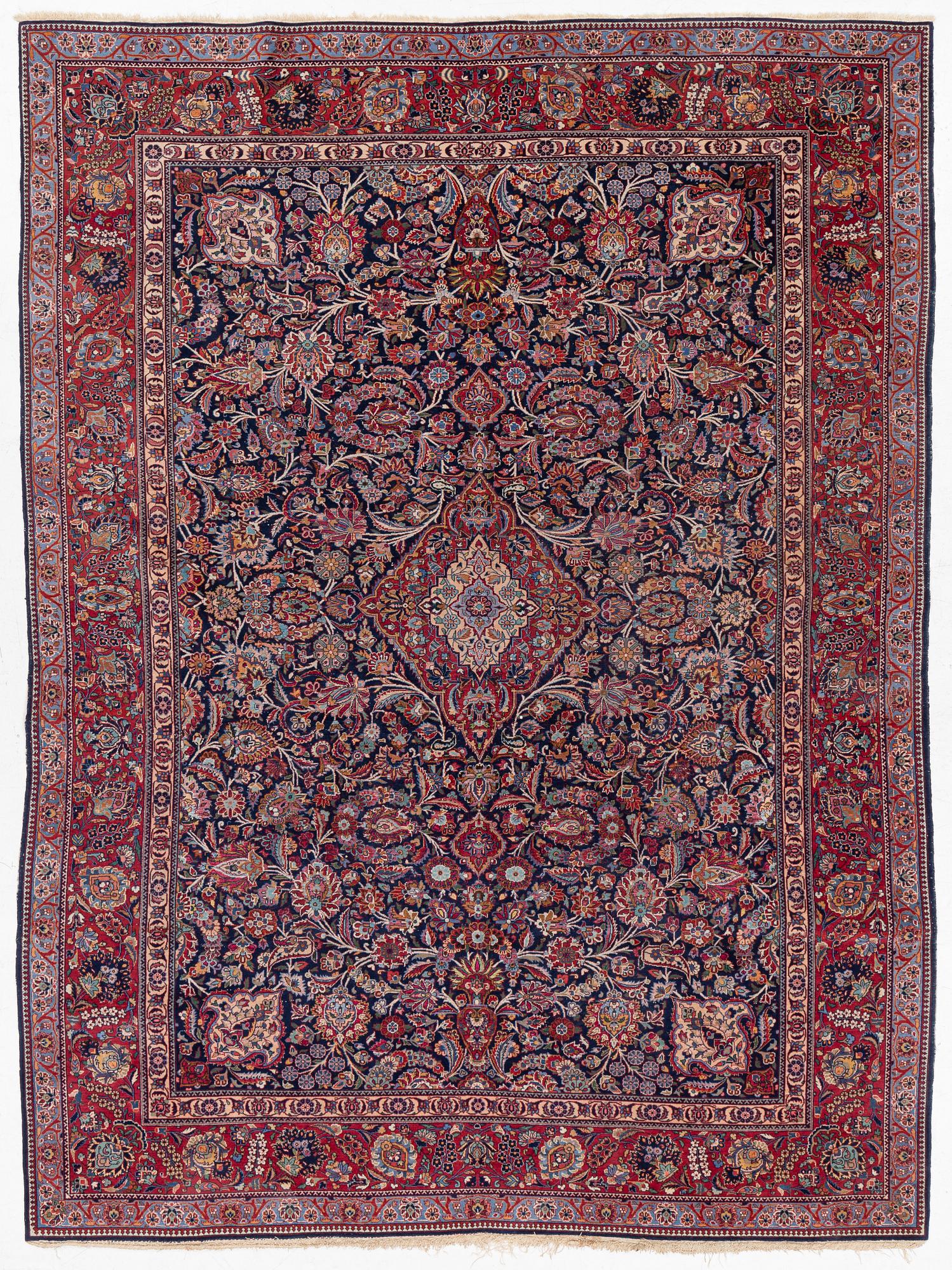 Rug, Keshan, semi-antique, approx. 293 x 222 cm.