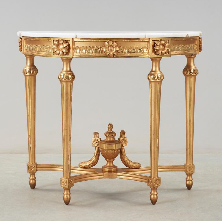 KONSOLBORD, sengustavianskt, sent 1700-tal.