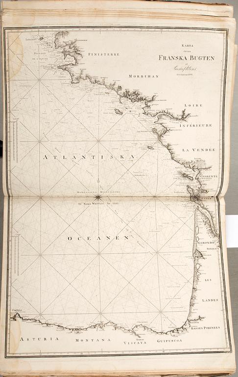 Gustaf af Klint, book, "Sweden's Maritime Atlas", 1797-1815.