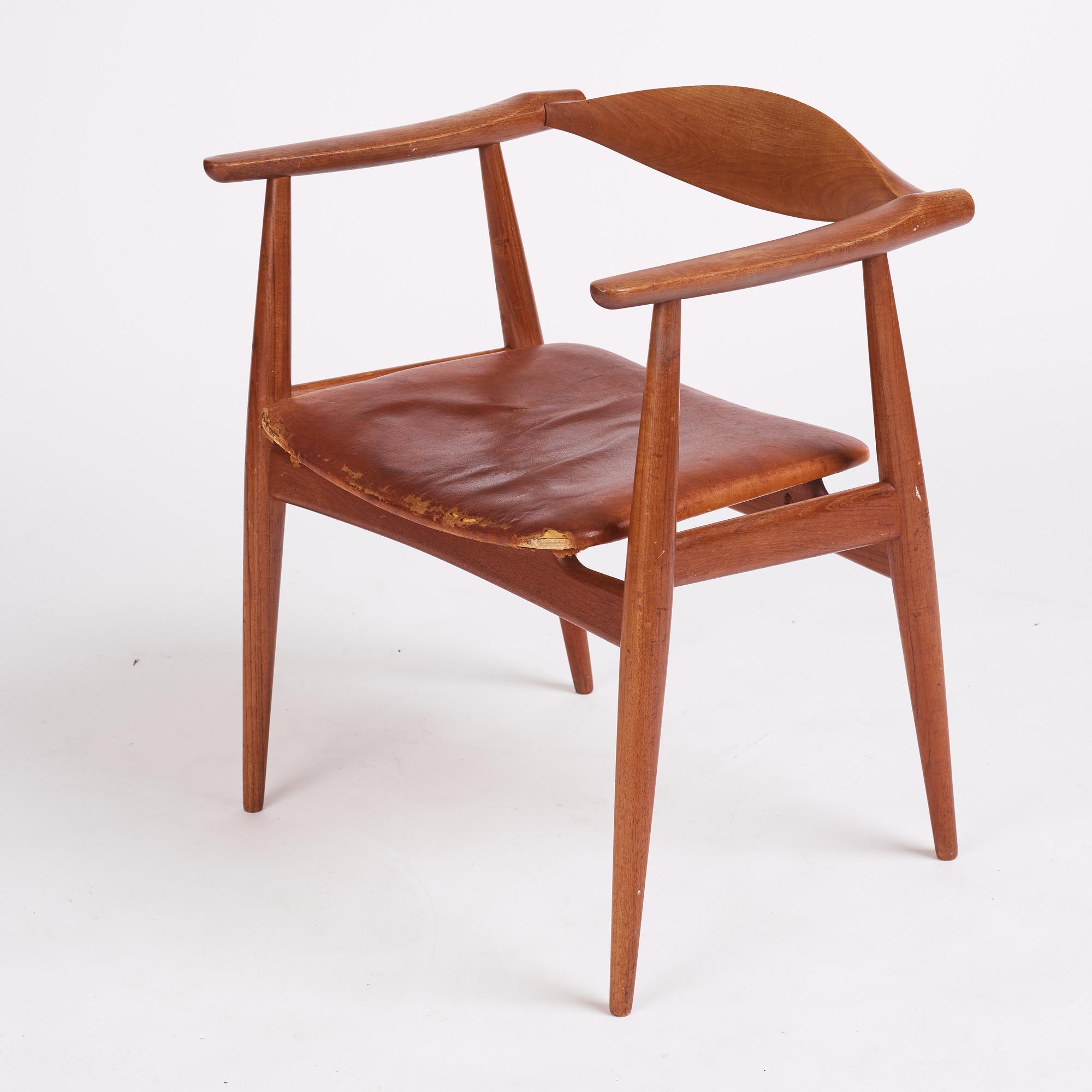 Hans J Wegner, karmstol, modell CH-35, för Carl Hansen & Son, Danmark 1950-60-tal.