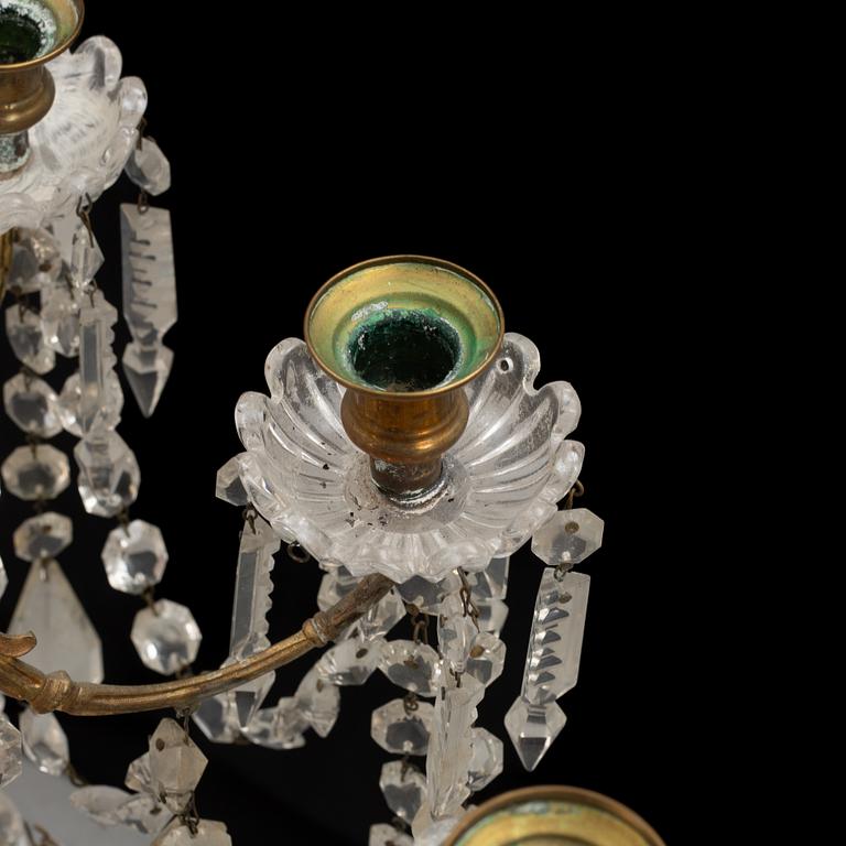 A chandelier, late 19th Century.