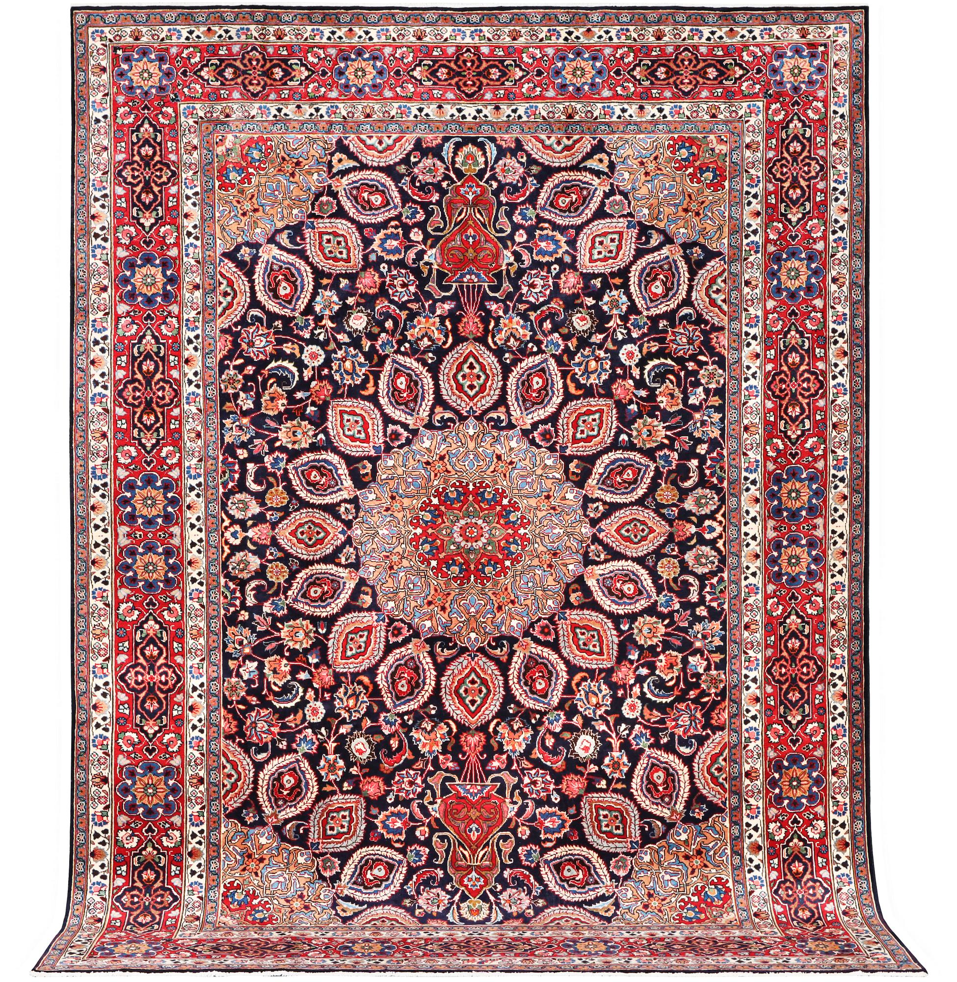 A Meshed carpet, c. 352 x 255 cm.