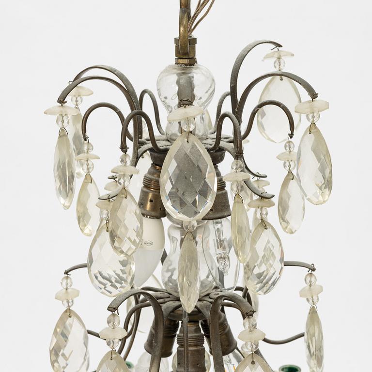 A Rococo style chandelier, first half of the 20th Century.