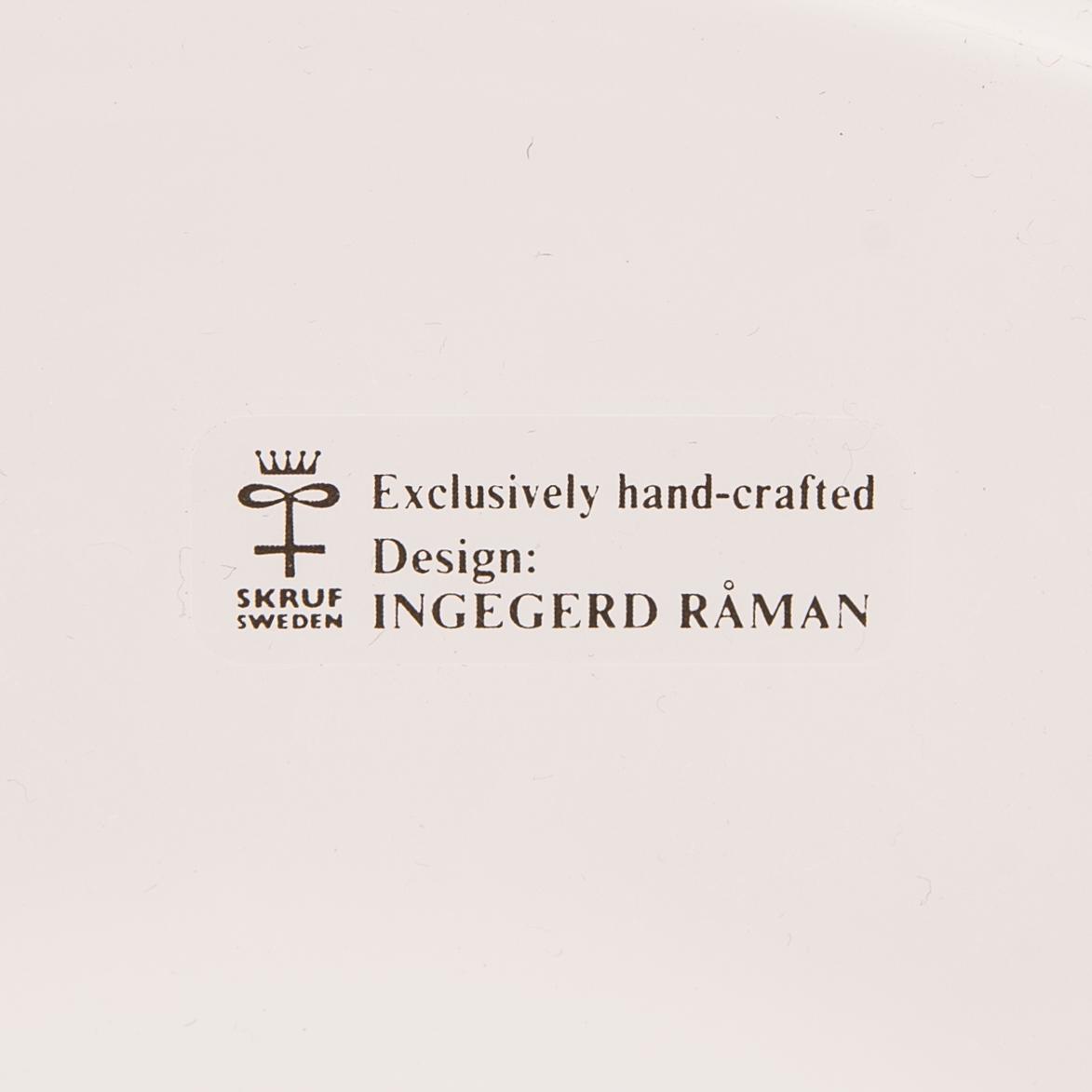 Ingegerd Råman, tallrikar 12 st, signerade.