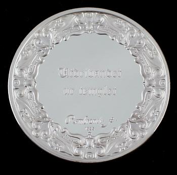 SAMLARMYNT, 50 st, sterlingsilver. Total silvervikt ca 3300 g.