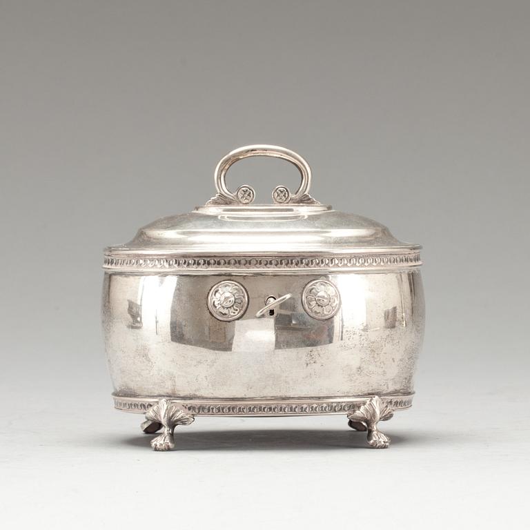 SOCKERSKRIN, silver, K. Anderson, Stockholm, 1913. Vikt ca 460 g.