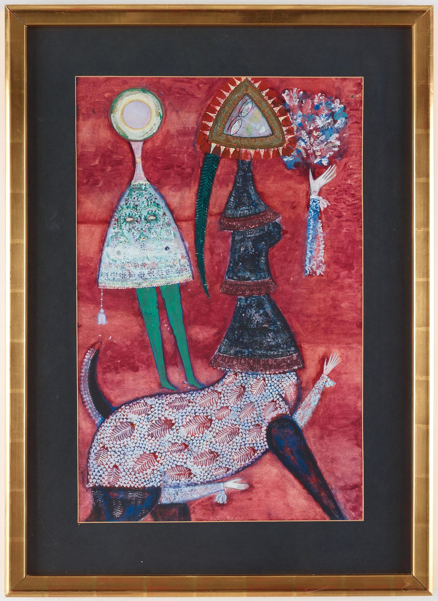 MAX WALTER SVANBERG, gouache, signed and dated -59.