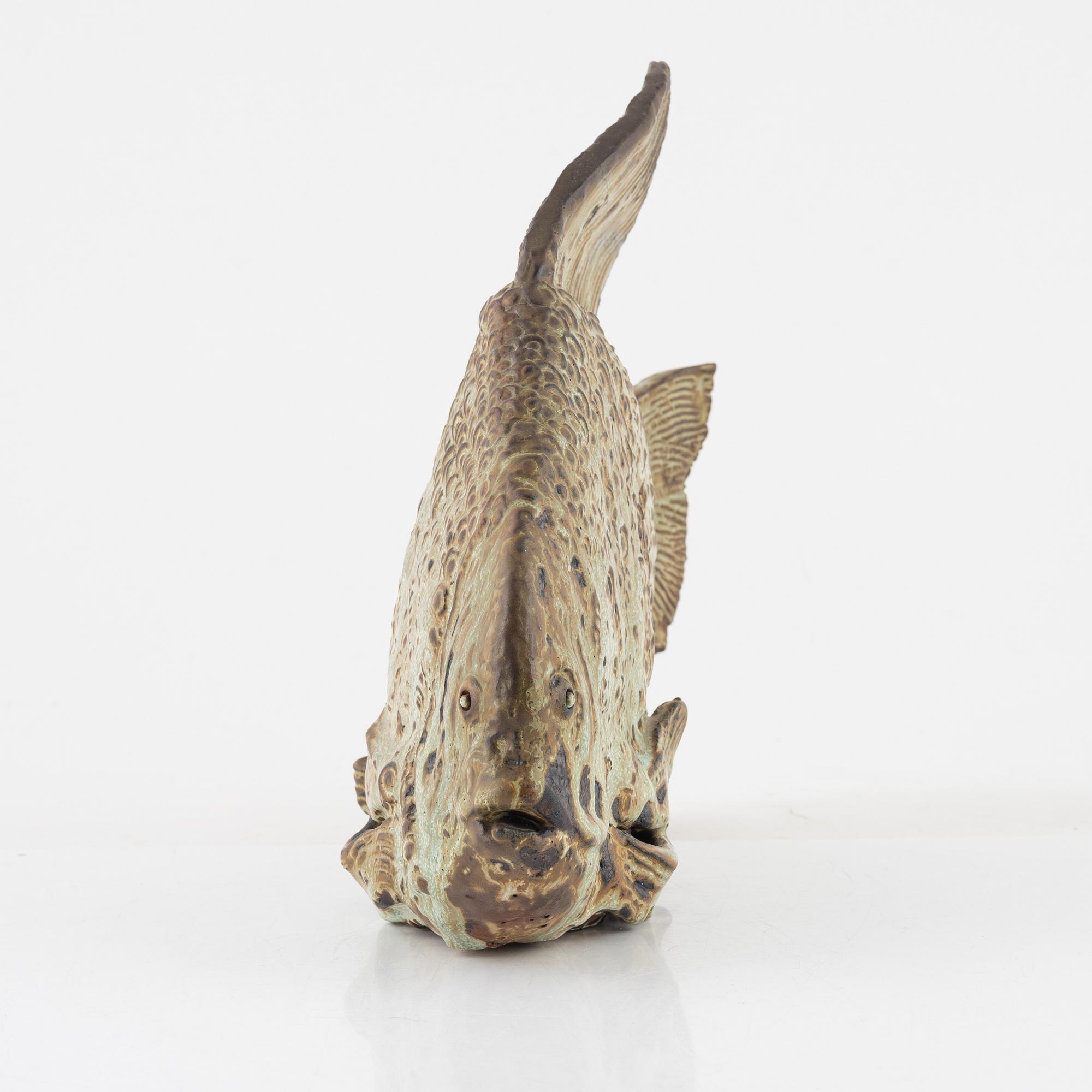 Aja Unonius, skulptur, fisk, Arabia, 1931-39.