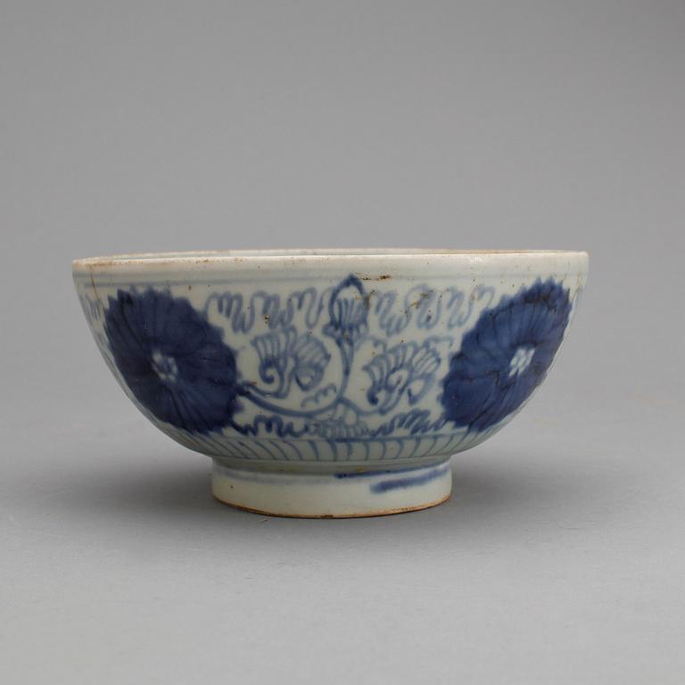 SKÅL, porslin. Wanli 1573-1619.