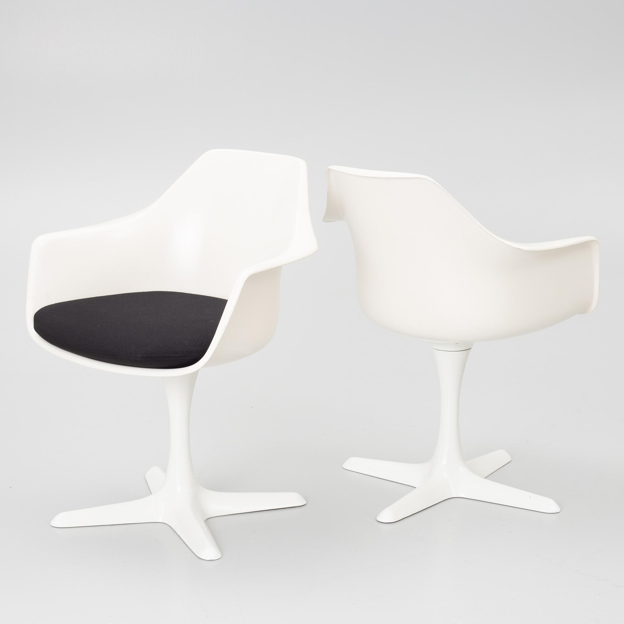 Maurice Burke, Chairs, 4 pieces, Arkana, England, late 20th century.