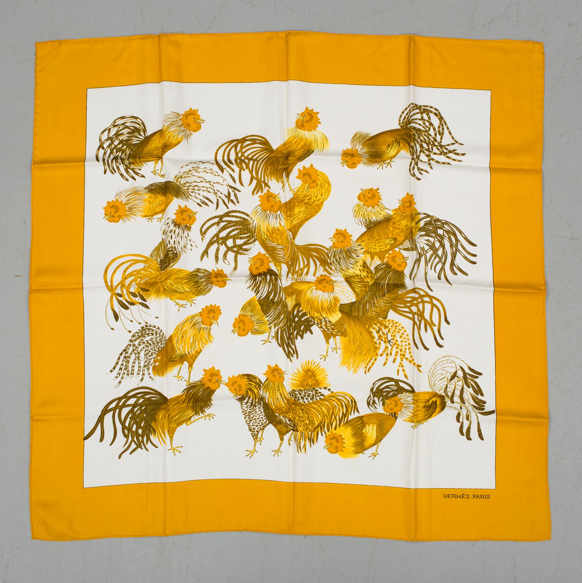 SCARF, "Jeune Coqs", Hermès.