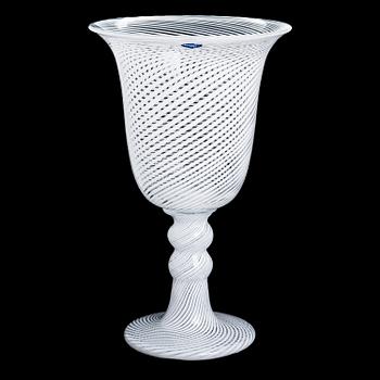 Heikki Orvola, a goblet, signed Heikki Orvola Nuutajärvi.