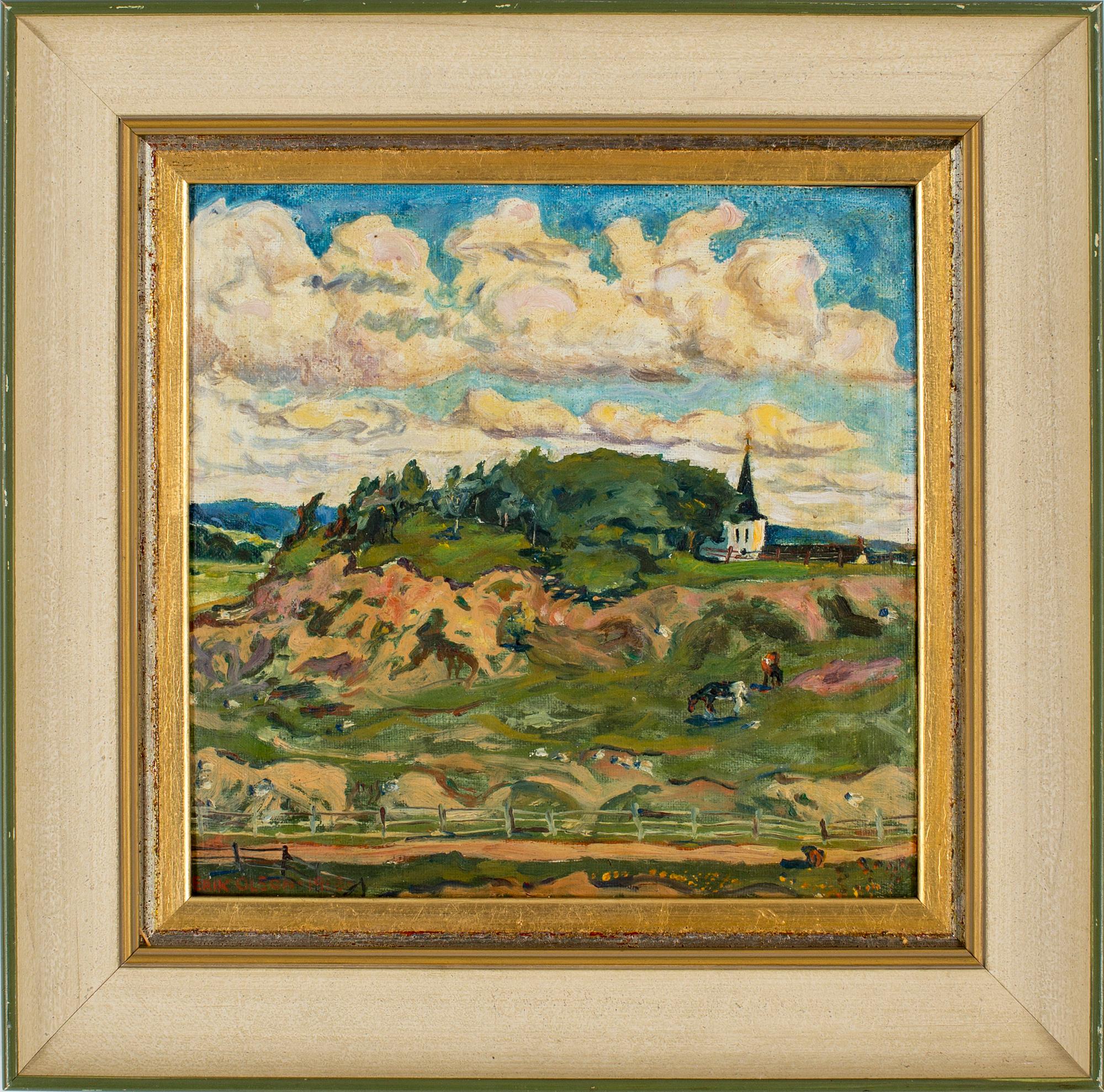 ERIK OLSON, olja på duk, signerad och daterad 1918.