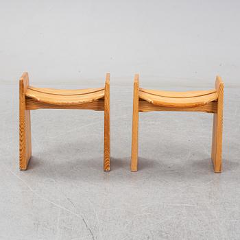 Gilbert Marklund, a pair of 'Jonte' chairs, designed 1969.