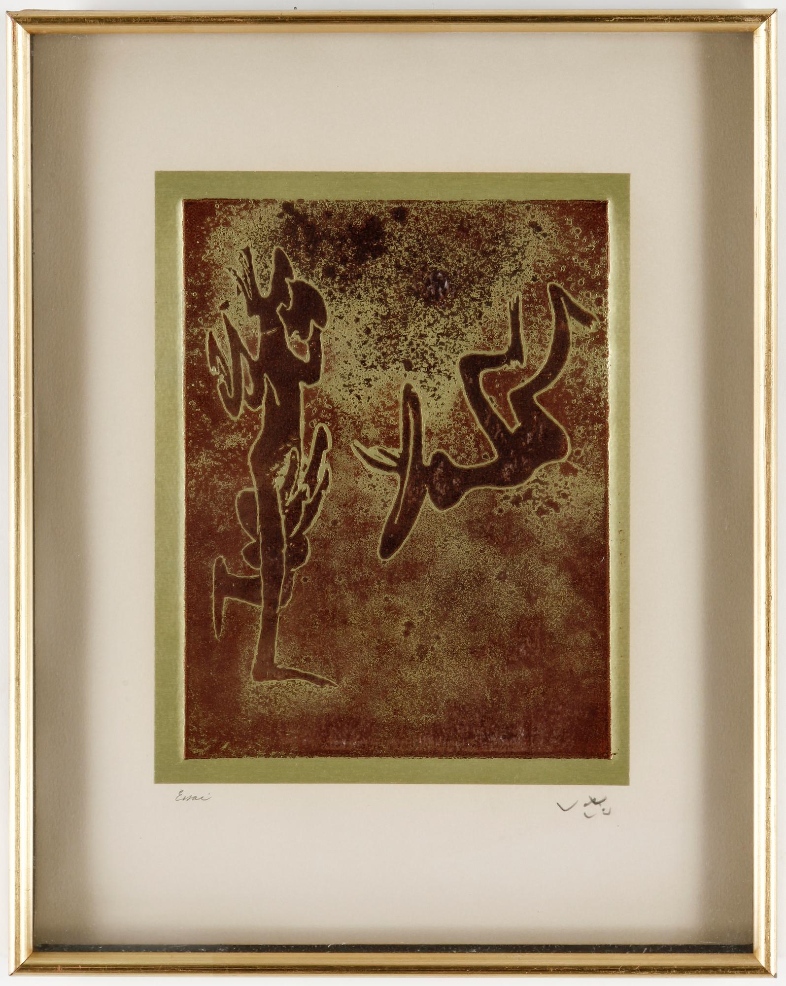 ROBERTO MATTA, färgetsningar, 2 st, signerade och numrerade 105/350.