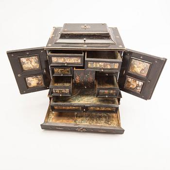 A Baroque/Baroque-style miniature cabinet 18/19th century.