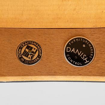 Arne Hovmand-Olsen, six teak chairs, Mogens Koch, Denmark, mid 20th Century.