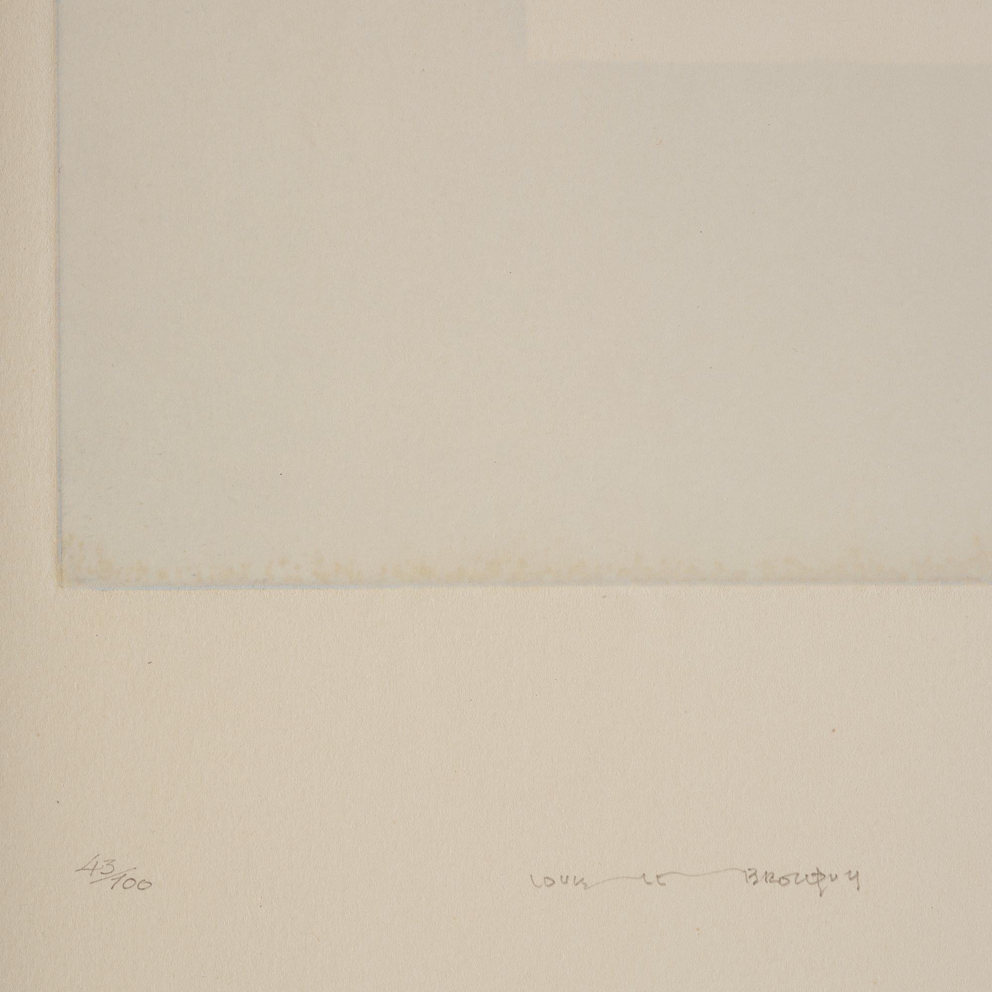 Louis Le Brocquy, "W.B. Yeats" from: "Hommage aux Prix Nobel" (The Nobel Prize Portfolio).